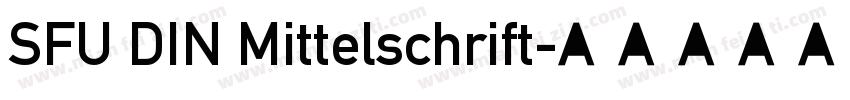 SFU DIN Mittelschrift字体转换